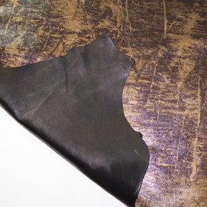 Brown Lambskin Leather Hide: Soft Nappa for Crafts (26x26 inch)