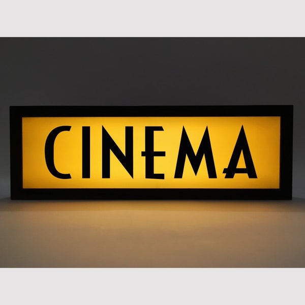 CINEMA - Vintage style LED light signs, light box - usb (40)