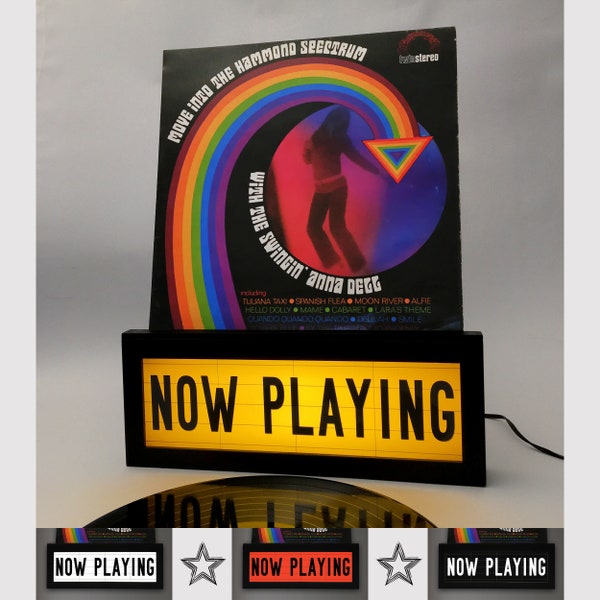 NOW PLAYING Stand - Vinyl, CD, Mobile, Cell, Blu-Ray - Light Box Stand - usb - See the selection.