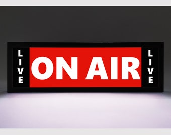 LIVE ON AIR - Led light sign, light box - usb (26)