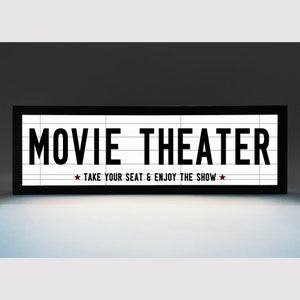MOVIE THEATER - Retro Style led light signs for Home Cinema - usb (83)
