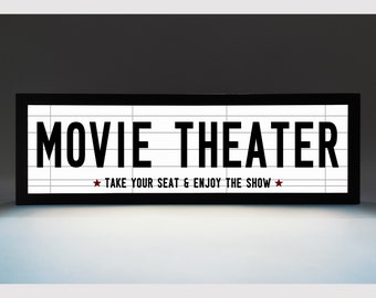 MOVIE THEATER - Retro Style led light signs for Home Cinema - usb (83)