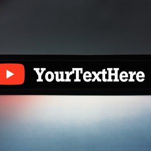 Personalised YOUTUBE Name Led Light Signs - See the selection - usb (109)