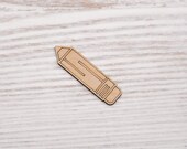 Wooden pencil Laser Cut, wood cutout, plywood figure, different size shape Ornaments Craft Decoration Decoupage Unpainted (EW0432)