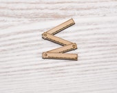 Wooden ruler Laser Cut, wood cutout, plywood figure, different size shape Ornaments Craft Decoration Decoupage Unpainted (EW0429)