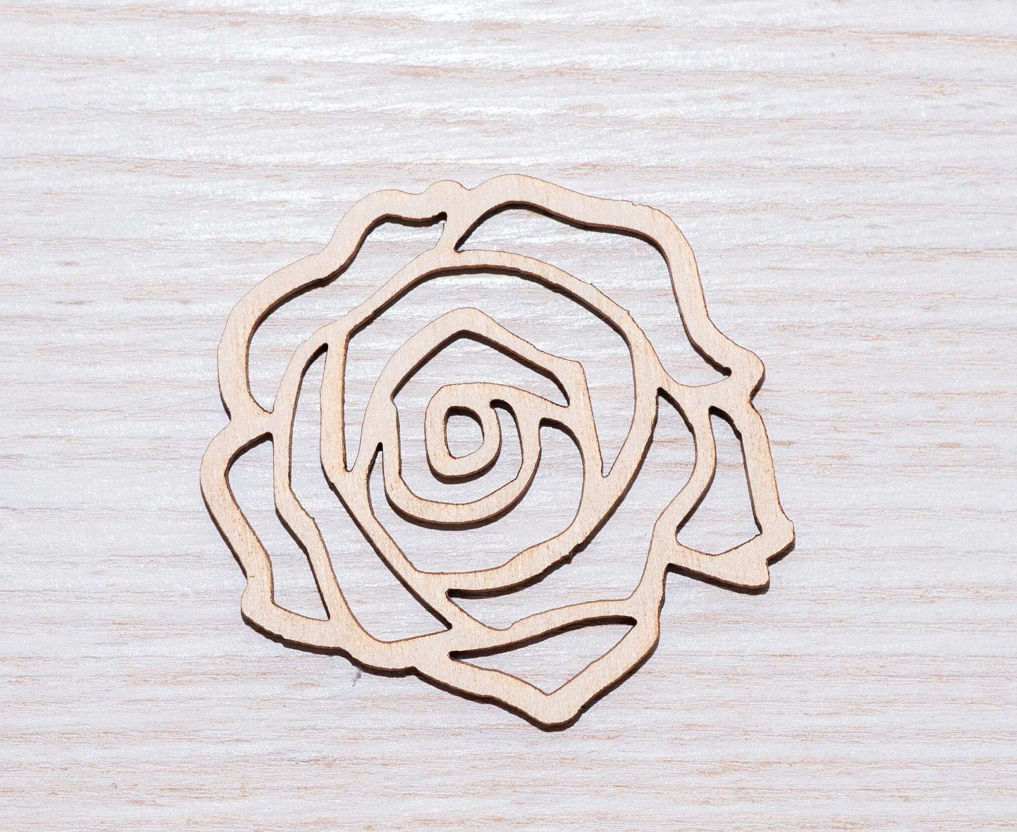 200-Piece Wooden Flower Leaf Embellishments, Assorted Shapes Wood Cutouts  Shapes Wooden Craft Tag Decoupage Embellishments DIY Scrapbooking Card