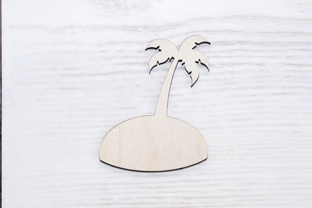Wooden Island Laser Plywood Cut Wood Cutout Plywood Figure Etsy
