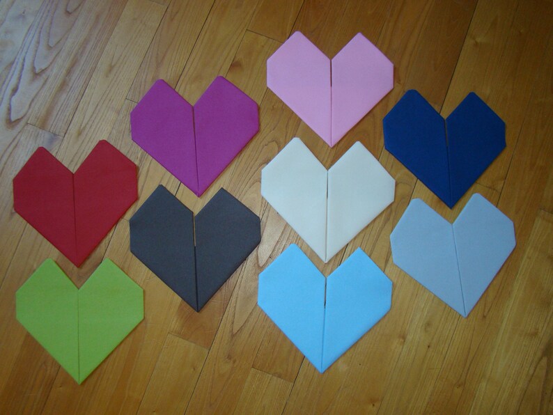 Nice heartshaped paper towel folding Etsy