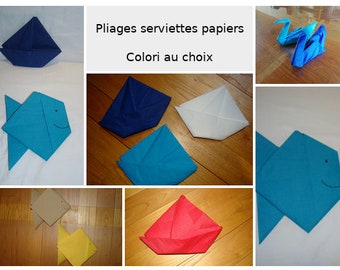 Pliage Serviette Etsy