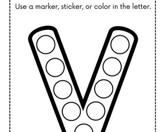 Alphabet Dot Worksheets | Alphabet Dot Marker Pages | Preschool Letter Printables | Toddler ABC Pages | Homeschool PreK Letter Activities