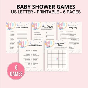 Baby Shower Games - Printable Games for Baby Shower
