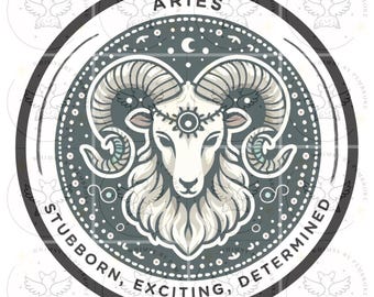 Aries Svg, Aries Png, Horoscope Aries Svg, Horoscope Png, Bohemian Zodiac, Instant Download, Zodiac Svg, Zodiac Png, Bohemian Aries