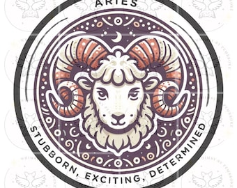 Aries Svg, Aries Png, Horoscope Aries Svg, Horoscope Png, Bohemian Zodiac, Instant Download, Zodiac Svg, Zodiac Png, Bohemian Aries
