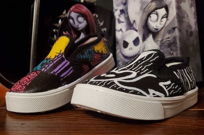 Jack /& Sally Hand Pained Shoes