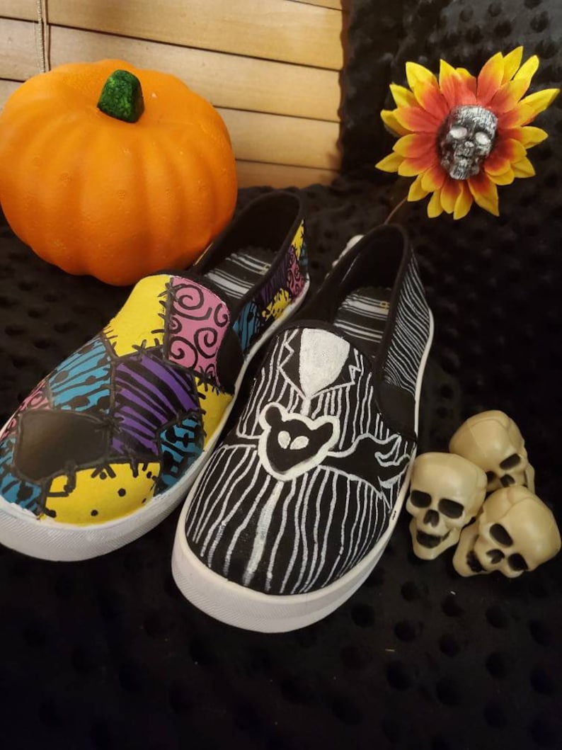 Jack /& Sally Hand Pained Shoes