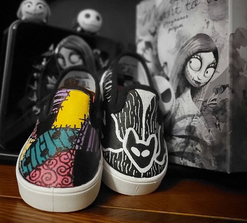 Jack /& Sally Hand Pained Shoes