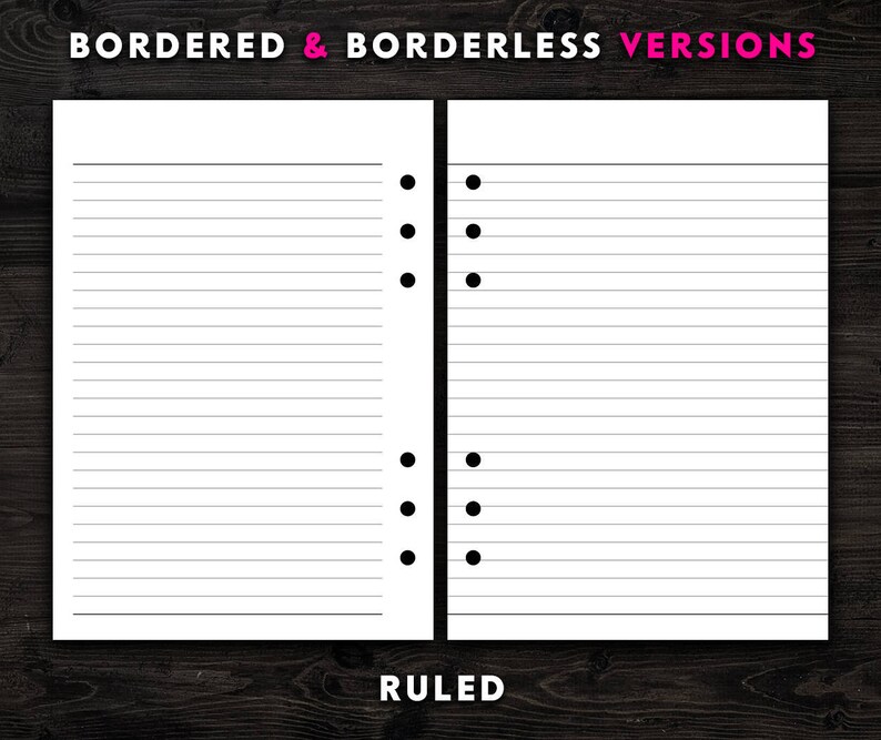a5 planner inserts dot grid paper graph paper printable etsy