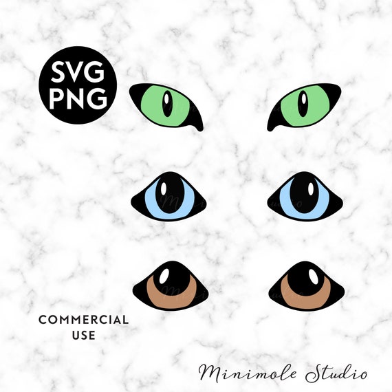 Download Cat Eyes Svg Dog Eyes Svg Animal Face Cutting Files Animal Etsy