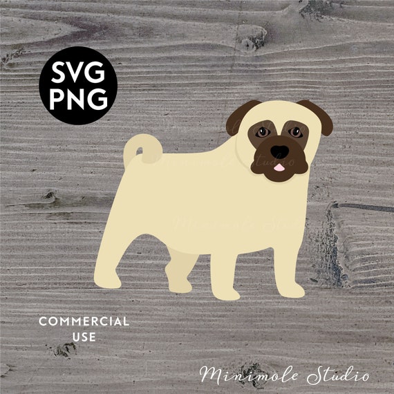 Download Pug Svg Dog Svg Cute Dog Clipart Pug Clipart Bulldog Svg Etsy PSD Mockup Templates