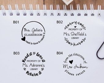 book stamp etsy