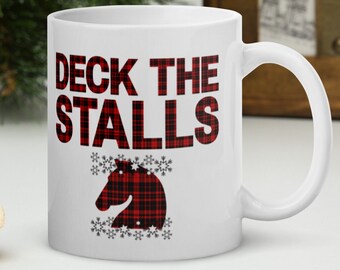 Deck the Stalls Christmas Holidays Horse Mug Gift