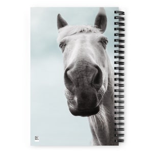 Grey Horse Notebook Journal for Equestrians image 2