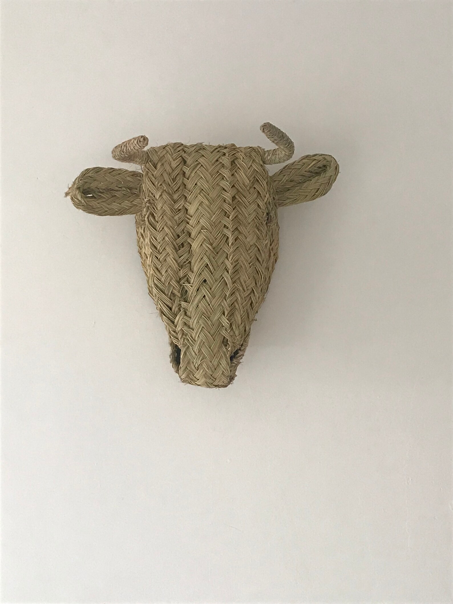 Moroccan handmade rattan Cow head wall hanging animal head Etsy