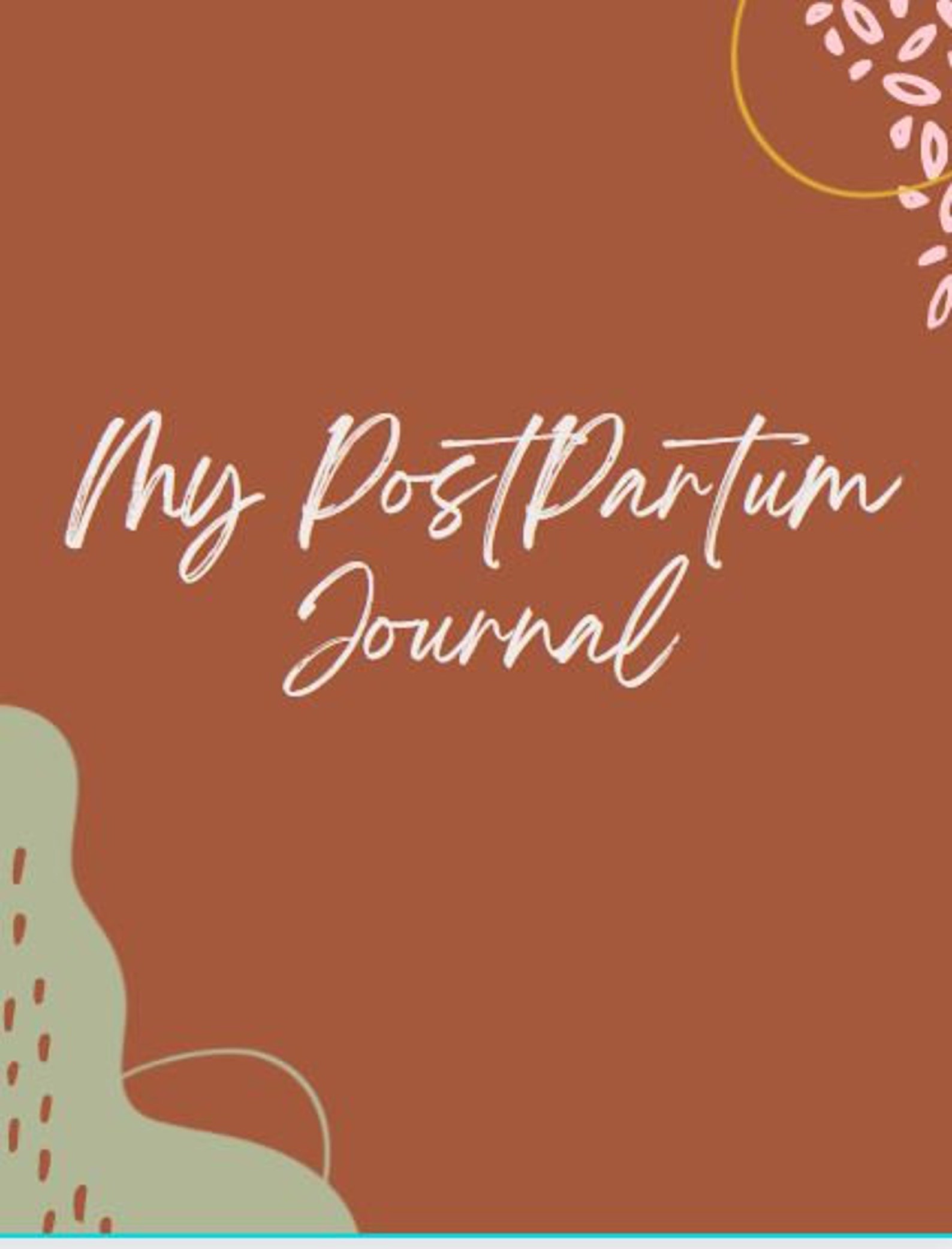 Postpartum Journal (Instant Download) Etsy
