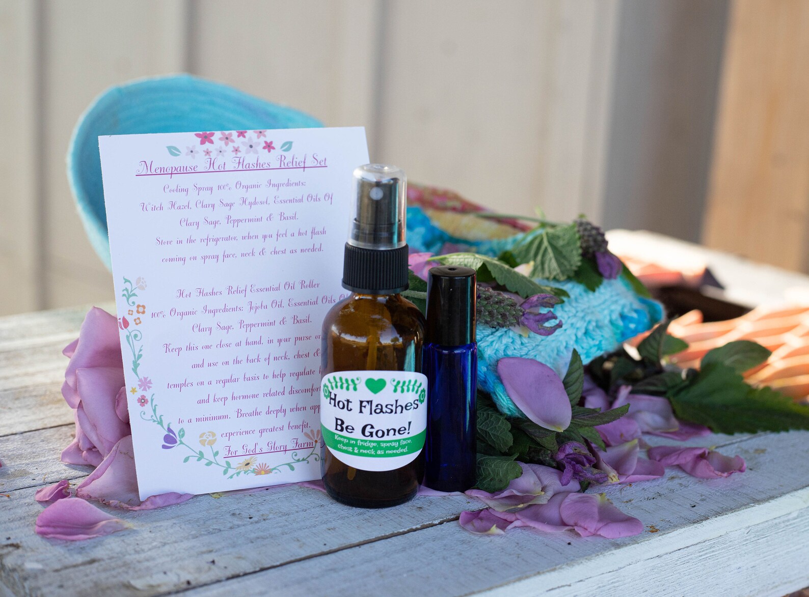 Menopause Relief Set Made With Organic Ingredients Etsy