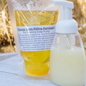 Choose Your Scent Liquid Soap Refill, Can Be Poured Into A Foaming Soap Pump Or Regular Pump, Organic Ingredients, Handmade Hot Process Soap