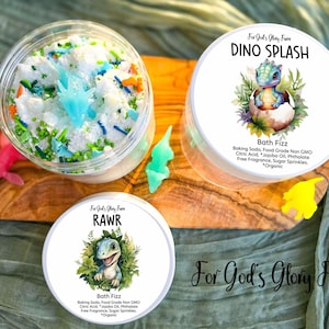 Dinosaur Bath Fizz with Hidden Toy: Citrus or Mango Tangerine
