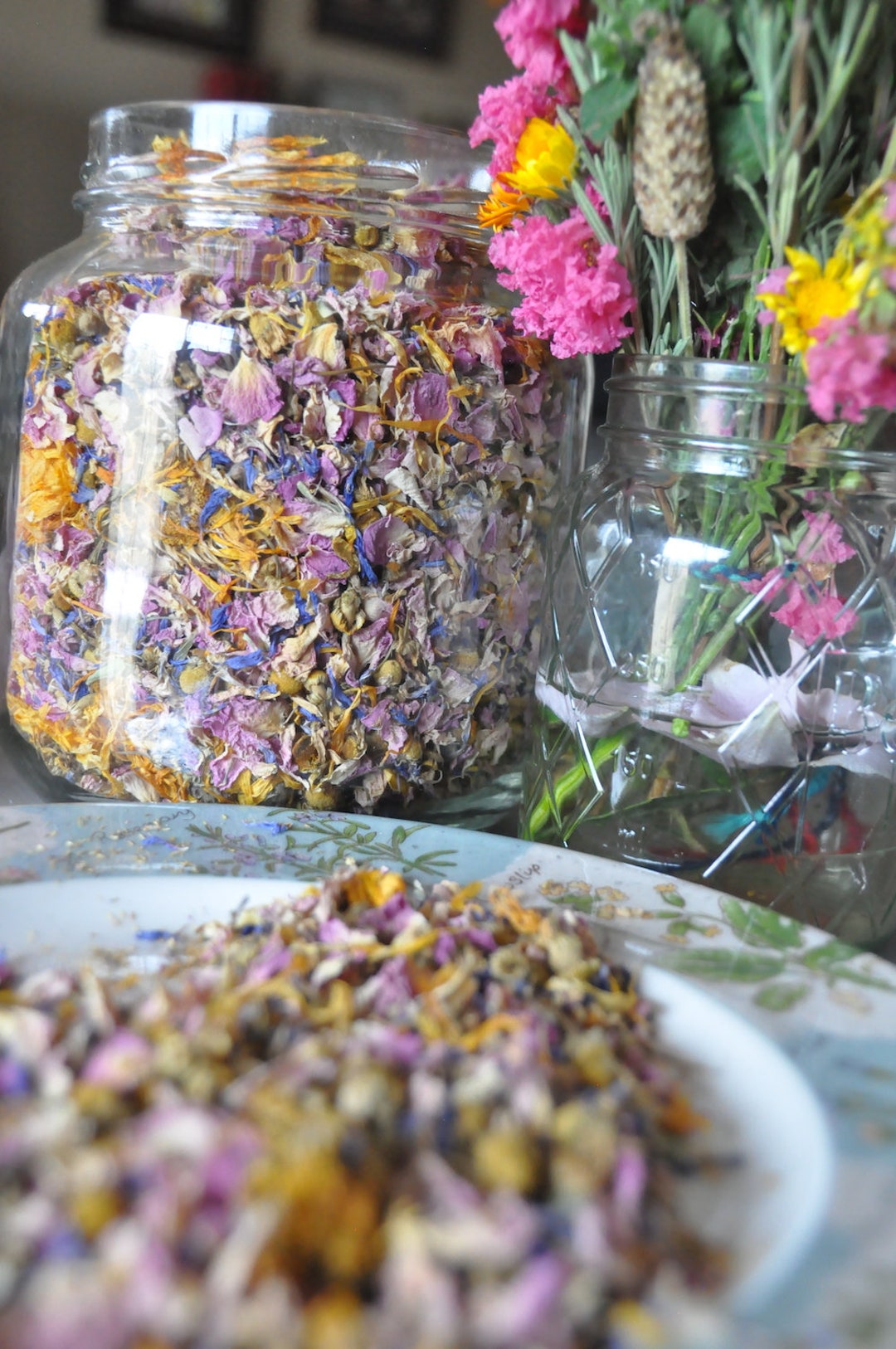 Flower Garden Herbal Tea 100% Organic Ingredients, Caffeine Free Tea ...