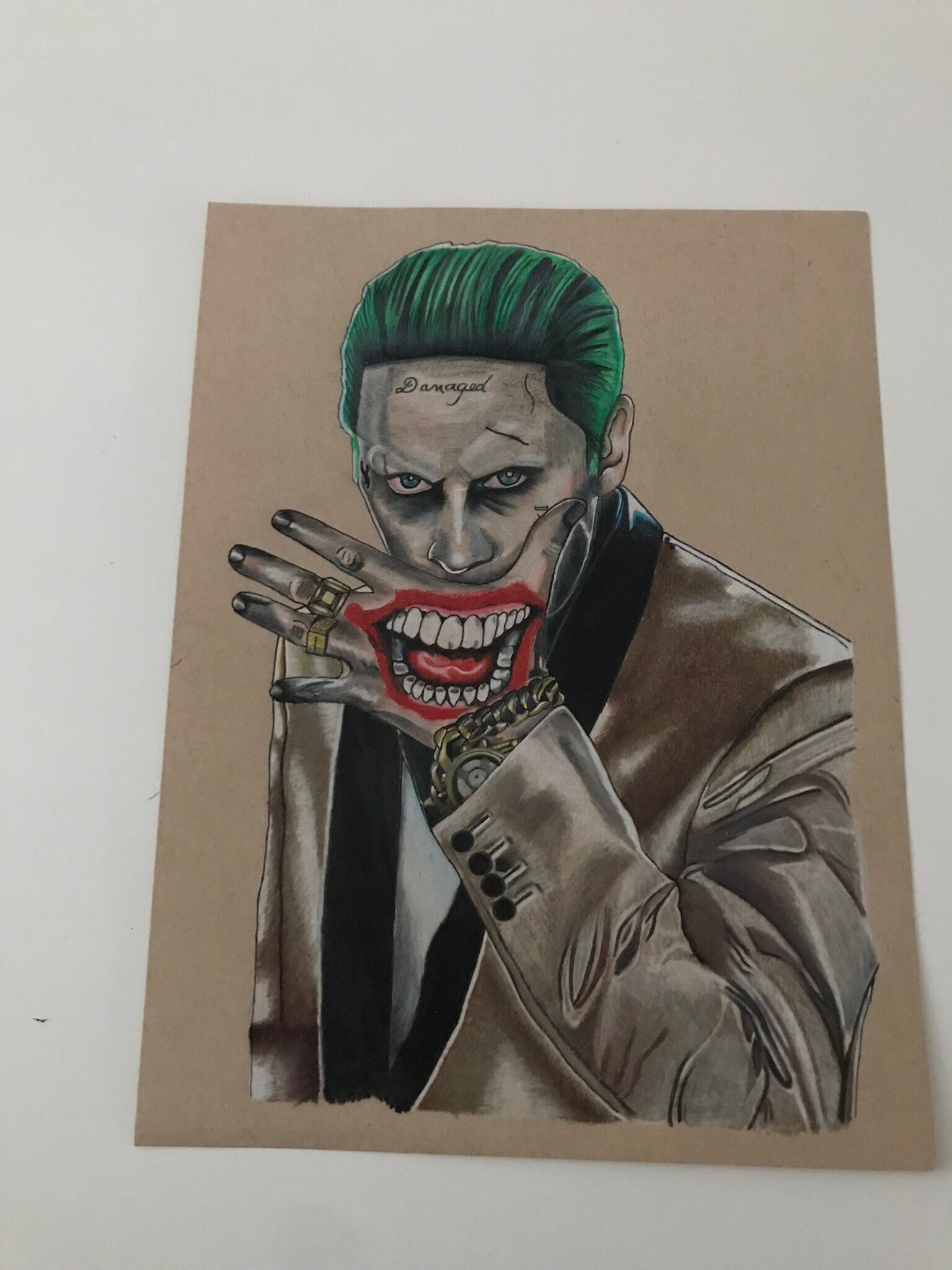 Suicide Squad Joker Jared Leto Realistic Drawing Size Etsy Suicide Squad Joker Jared Leto Realistic Drawing Size Etsy