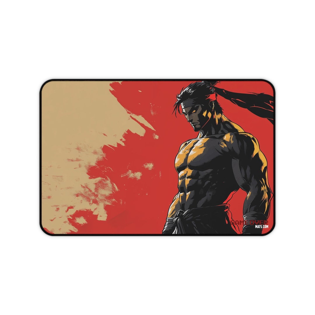 Minimalist Feng Wei Tekken Mouse Pad Martial Arts Artwork for Gamers