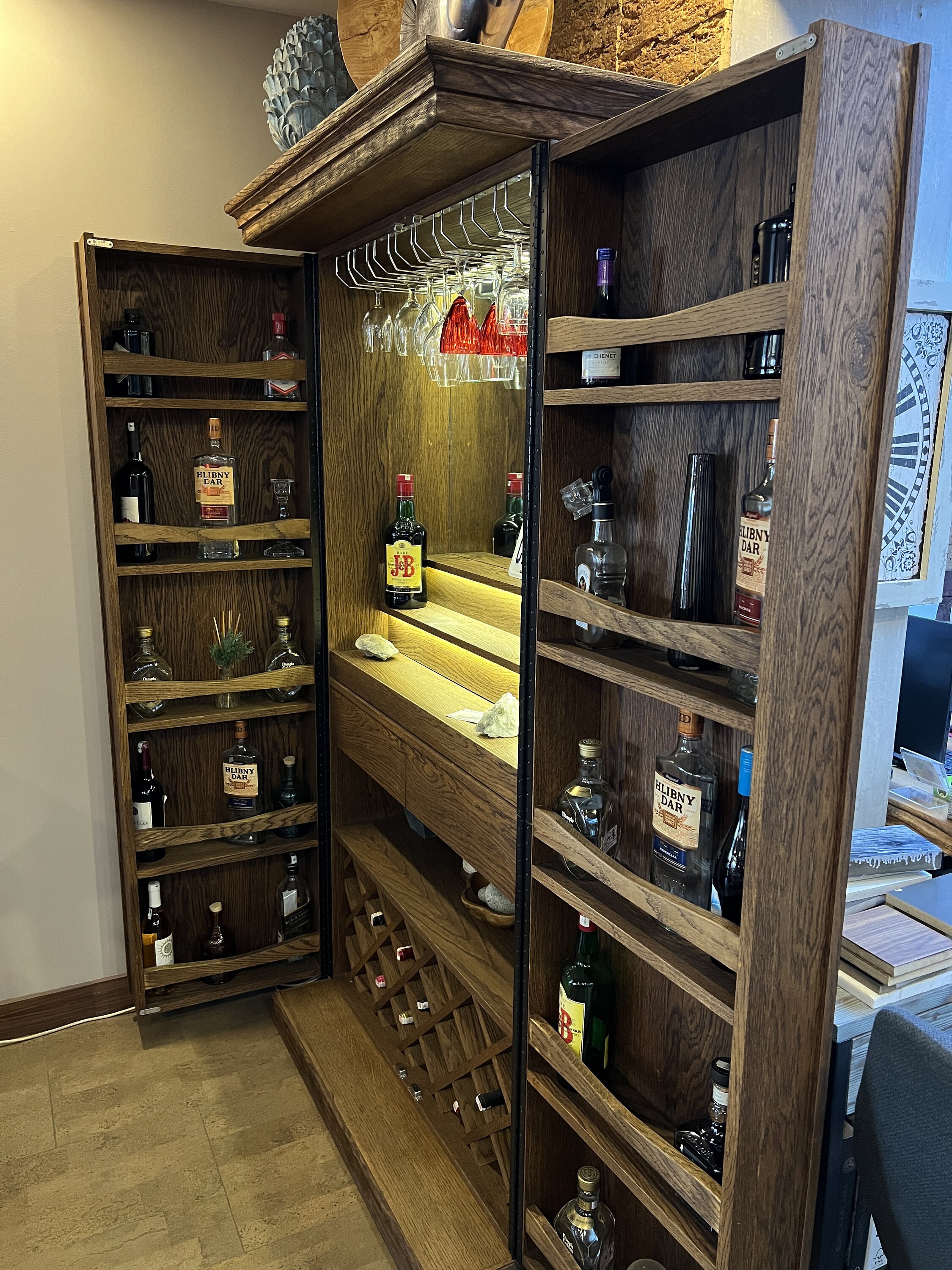 Solid Wood Wine Wine Rack Ideal Wine Gifts Bar Etsy Australia