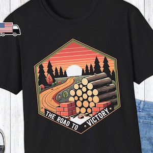 Catan T-Shirt for Board Game Fan Art Catan Shirt for Family Boardgame Night Gift for Board Game Geek Gamer Tee Road to Victory Lumber Bricks
