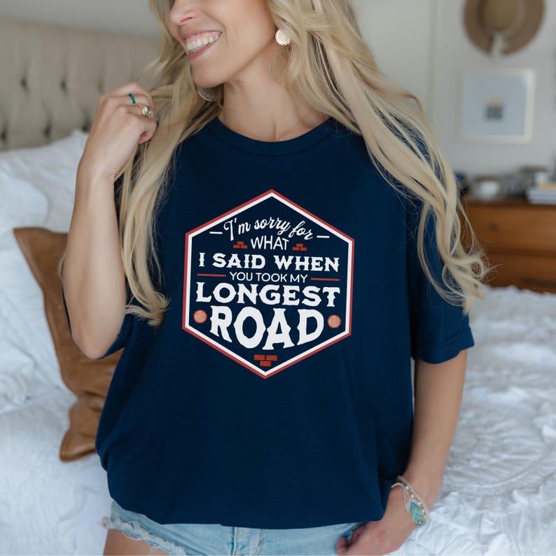 Catan t-shirt, longest road, bricks and lumber, game night, dark chocolate tee