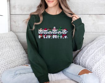 Westie Christmas Sweatshirt, Dog Breed Holiday Shirt, Pet Parent Festive Crewneck, Gift for West Highland Terrier Lover, Mom Xmas Present