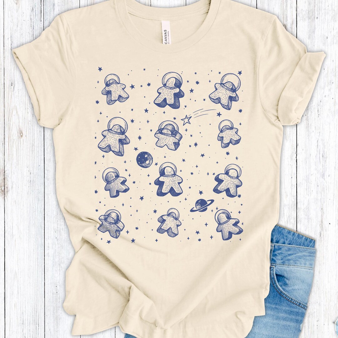Spaceman Meeples Meeple Astronaut Shirt, Space Board Game Shirt, Meeple in Space Tee ...