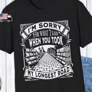 Catan T-Shirt Fan Art für Brettspiel Liebhaber, Familien Brettspiel Nacht Shirt Geschenk für Siedler von Catan Liebhaber, es tut mir leid Longest Road, G6PC
