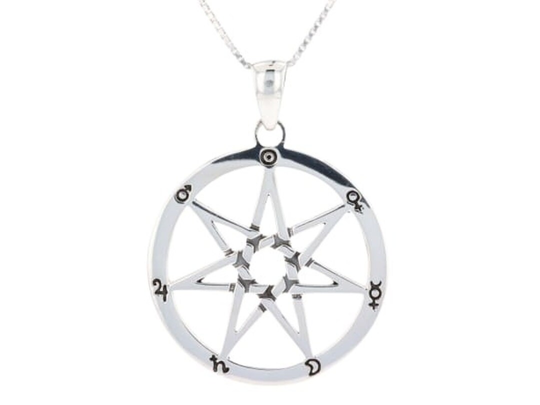 AssToro Heptagram pick necklace Heptagram Necklace - Etsy