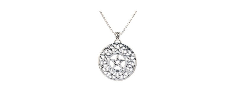Jewelry Trends Celtic Star Pentacle Pentagram Sterling Silver Pendant ...