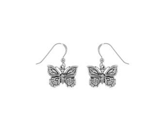 Jewelry Trends Spring Butterfly Sterling Silver Dangle Earrings