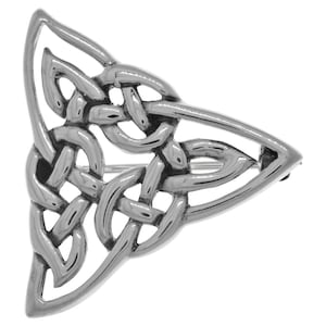 Celtic Trinity Knot Sterling Silver Brooch Pin | Jewelry Trends