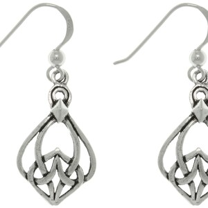 Celtic Knot Weave Irish Sterling Silver Dangle Earrings | Jewelry Trends