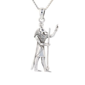 Egyptian God Set Sterling Silver Pendant Necklace 18&quot; | Jewelry Trends