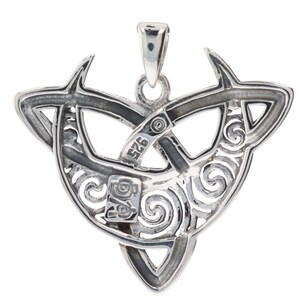 Jewelry Trends Celtic Triquetra Moon Goddess Trinity Knot Sterling ...