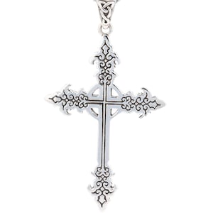 Gothic Celtic Cross  Sterling Silver Pendant Necklace 18&quot; | Jewelry Trends