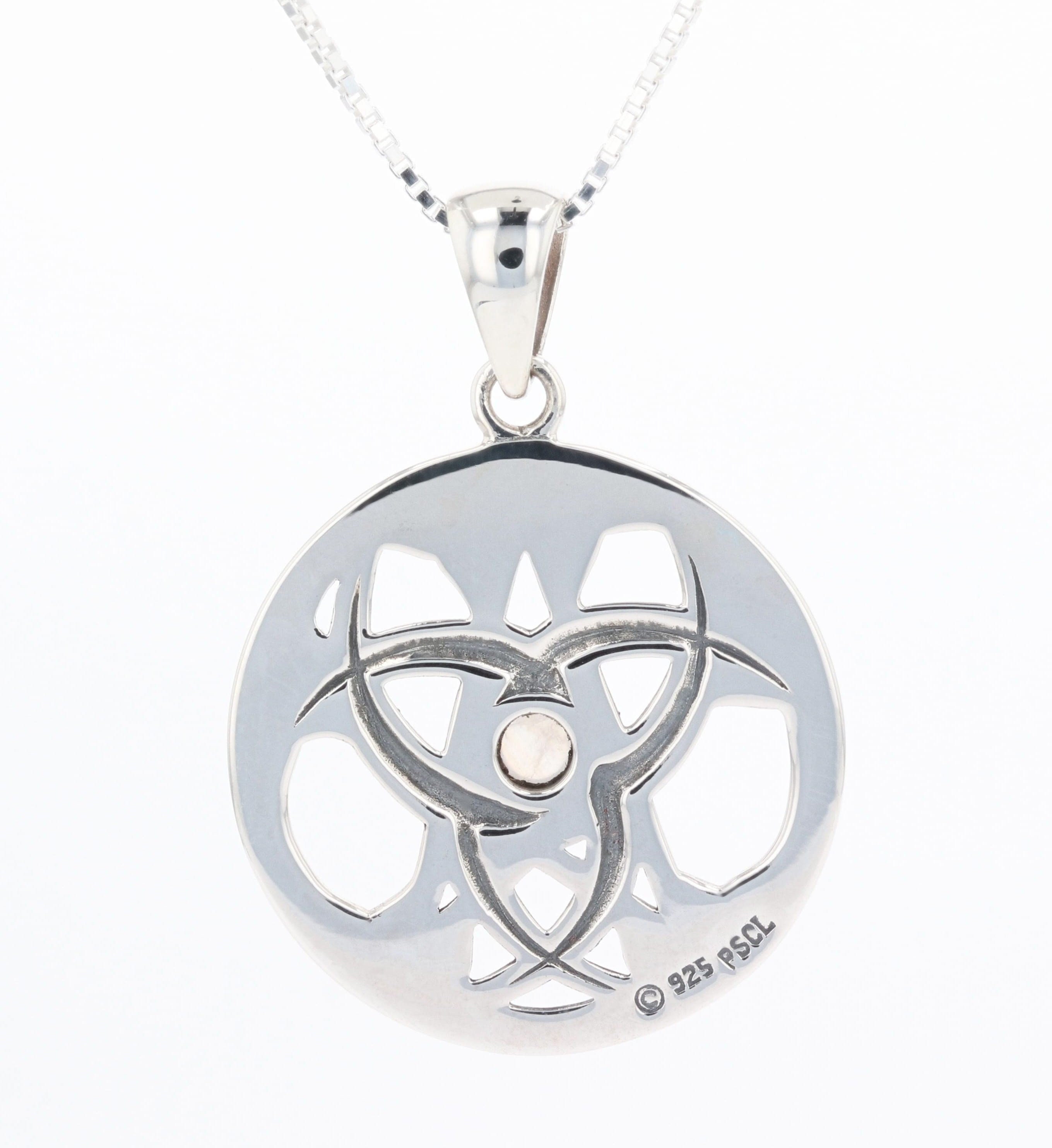 Jewelry Trends Celtic Crescent Moon Pentacle Star Sterling Silver ...