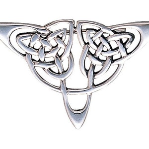 Jewelry Trends Celtic Triangle Knot Sterling Silver Brooch Pin - Etsy